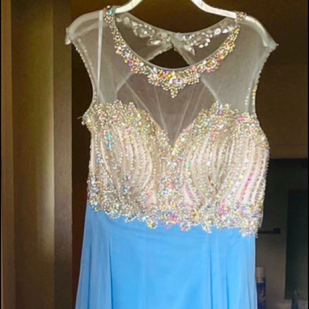 Beautiful long dress.  Only worn once!Paid $400.